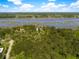 Aerial view of the community highlighting mature trees and water access at 3398 Freeman Hill Rd, Johns Island, SC 29455