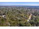 Beautiful aerial view of the surveyed homesite nestled among the trees and nature preserve at 3434 Kit Freeman Ln, Johns Island, SC 29455