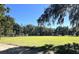Exterior view of a home with large front lawn, mature trees, and blue skies at 5355 Old Military Rd, Adams Run, SC 29426