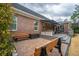 Brick patio features an outdoor seating area, providing a cozy and stylish spot to enjoy the outdoors at 105 Pine Valley Dr, Summerville, SC 29483