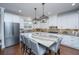 Open kitchen with stainless steel appliances, a large center island, and seating for entertaining at 105 Pine Valley Dr, Summerville, SC 29483