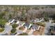 An aerial view of a charming single-Gathering home with a lush, wooded backyard at 109 Arbor Oaks Dr, Summerville, SC 29485