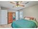 Bedroom with a ceiling fan and walk in closet space at 114 Merrimack Blvd, Moncks Corner, SC 29461