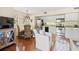 Open-concept living with kitchen with stainless steel appliances and dining area at 1407 Shipwatch Rd, Kiawah Island, SC 29455