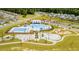 Aerial view of community pool, playground, walking trails, and amenities for residents at 146 Summit View Dr, Summerville, SC 29486