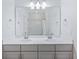 Bathroom featuring a double vanity, a large mirror and a gray color scheme at 170 Callibluff Dr, Summerville, SC 29486