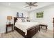 Comfortable bedroom with wood floors, ceiling fan, and ample space at 2137 Barbour Dr, Charleston, SC 29414