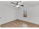 Bedroom with hardwood floors, a ceiling fan, and a window that brings in natural light at 2969 Bobo Rd, Mount Pleasant, SC 29466