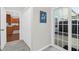 Hallway with large closet leading to the kitchen and door to outside at 3049 Park West Blvd, Mount Pleasant, SC 29466