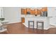 Open-concept kitchen featuring a breakfast bar with seating, stainless steel appliances, and modern finishes at 3049 Park West Blvd, Mount Pleasant, SC 29466