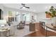 Bright living room with hardwood floors, large windows, and stylish furnishings at 3049 Park West Blvd, Mount Pleasant, SC 29466