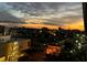 Gorgeous sunset view from the building overlooking the city at dusk at 330 Concord St # 7 A, Charleston, SC 29401