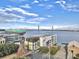 Fantastic water view with a green container ship passing the city at 330 Concord St # 7 A, Charleston, SC 29401