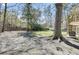 Expansive backyard with mature trees, offering ample space for outdoor activities and recreation at 3651 Barton St, Johns Island, SC 29455