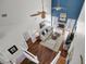 Open living room with high ceilings, comfortable seating, and a cozy fireplace at 3651 Barton St, Johns Island, SC 29455