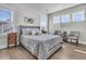 Cozy bedroom featuring a comfortable bed with an upholstered headboard and natural light at 3920 Maidstone Dr, Mount Pleasant, SC 29466