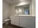 Modern bathroom vanity featuring a white countertop and sleek, stylish cabinetry at 5118 Double Eagle Lp, Summerville, SC 29485