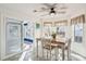 Cozy breakfast nook with ceiling fan and sliding glass doors at 5429 Roxbury Dr, North Charleston, SC 29418