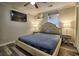 Cozy main bedroom with a ceiling fan, neutral decor, and modern furnishings at 6211 Rolling Fork Rd. # 1504 Apt D, North Charleston, SC 29406