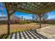 Pergola in the backyard on a concrete patio at 8396 Waltham Rd, North Charleston, SC 29406