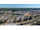 An aerial view of a neighborhood with community center, pool, parking and surrounding houses at 106 Sea Lavender Ln, Summerville, SC 29486