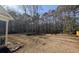 Expansive backyard showcasing mature trees, and potential for various outdoor activities at 107 Ranworth Ln, Summerville, SC 29485