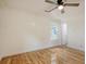 Cozy bedroom with a ceiling fan, wood floors, and a window at 112 Pine Grove Dr, North Charleston, SC 29420