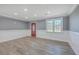 Bright living room featuring hardwood floors and gray walls at 1186 French Santee Rd, Jamestown, SC 29453
