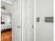 View through an open door, showing the bedroom and light switches at 121 Arrowridge Ct, Summerville, SC 29485