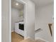 Convenient laundry room equipped with modern washer and dryer units at 141 Woodland Oak Way, Summerville, SC 29485