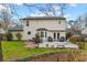Backyard with a patio, seating, and lush landscaping at 159 Bridgecreek Dr, Goose Creek, SC 29445