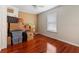 Bedroom currently used for storage, with hardwood floors and a window at 159 Bridgecreek Dr, Goose Creek, SC 29445