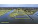 Aerial shot of waterfront property with clearly defined boundaries, offering stunning water access at 185 Wappoo Rd, Charleston, SC 29407