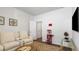 Media room featuring recliner seating, a large television, and decor at 2234 Macallan Blvd, Ravenel, SC 29470