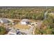 Beautiful aerial view showcasing a home in a wooded community with a pond and fountain, perfect for nature lovers at 2280 Minfarm Way # 529, Mount Pleasant, SC 29466