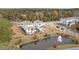 Aerial view of the property and the water feature nearby at 2280 Minfarm Way # 529, Mount Pleasant, SC 29466
