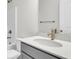 Modern bathroom featuring a sleek vanity, toilet, and shower with bronze hardware at 320 Abercom Place Dr, Moncks Corner, SC 29461
