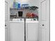 Functional laundry room with front loading washer and dryer at 366 Clayton Dr, Charleston, SC 29414