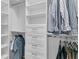 Custom walk-in closet with white shelving and drawers for organization at 3864 Summerton St, Mount Pleasant, SC 29466