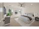 Tastefully decorated bedroom with neutral colors, large windows, and a ceiling fan at 410 Katies Scenic Ct, Charleston, SC 29492