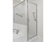 Bathroom features a glass shower and ADA compliant grab bars at 498 Albemarle Rd # 306, Charleston, SC 29407