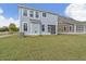 Spacious backyard featuring lush green grass and a screened-in porch perfect for outdoor enjoyment at 711 Alma Square Dr, Moncks Corner, SC 29461
