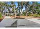 A concrete driveway leads to the homes through mature trees and landscaping at 8067 Jack Island Dr, Johns Island, SC 29455