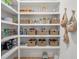 Organized pantry with ample shelving for storage and easy access at 8067 Jack Island Dr, Johns Island, SC 29455