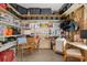 A storage room with shelving filled with household goods at 8067 Jack Island Dr, Johns Island, SC 29455