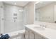 Modern bathroom with glass shower, stylish vanity, and contemporary finishes at 939 White Point Blvd, Charleston, SC 29412