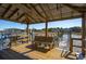 Charming dockside seating area, perfect for relaxing by the water and enjoying scenic views of the surrounding landscape at 939 White Point Blvd, Charleston, SC 29412