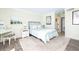 Calm bedroom featuring a comfortable bed, soft color palette, and decor that offer a relaxing retreat in the home at 102 Mariners Cay Dr, Folly Beach, SC 29439