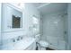 Updated bathroom with new vanity, sink, and tiled shower-tub combo at 111 Carver St, Walterboro, SC 29488