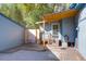 Backyard exterior with a small deck and gravel, providing a private space for outdoor relaxation and entertainment at 1117 Oceanview Rd, Charleston, SC 29412